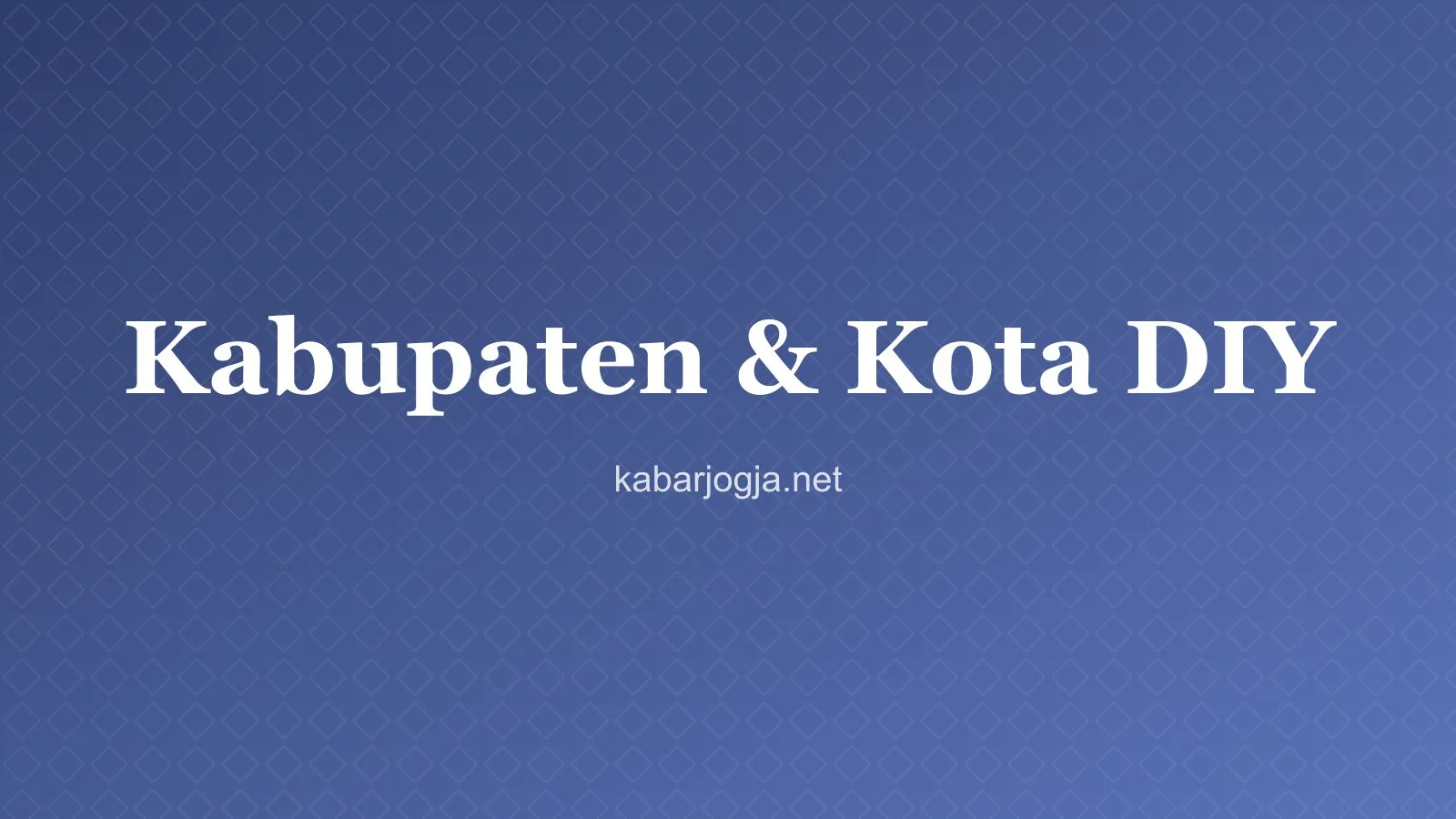 Ilustrasi peta wilayah kabupaten dan kota di Daerah Istimewa Yogyakarta