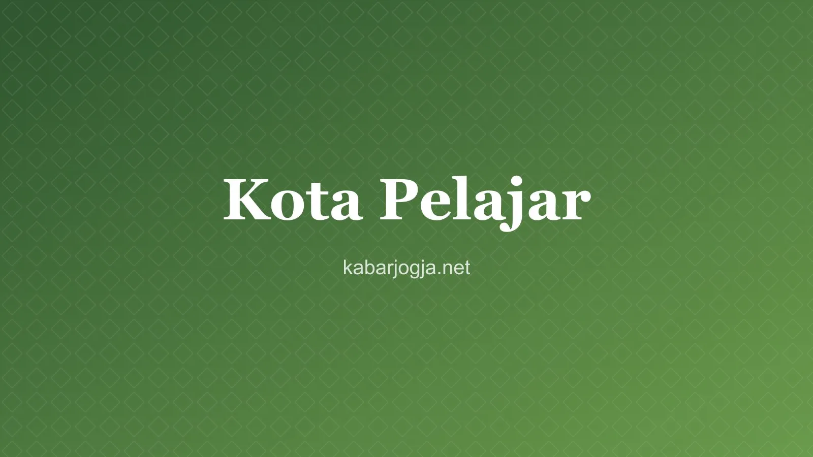 Ilustrasi suasana kota pelajar di Yogyakarta