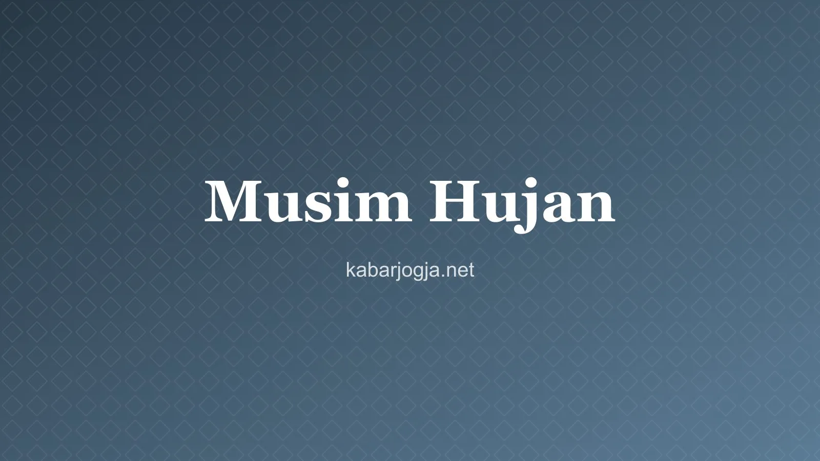 Ilustrasi kendaraan melintas di jalan saat hujan di Yogyakarta